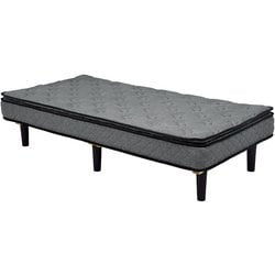 ポケットコイルマットレスベッド 幅95×奥行195×高さ46cm KMB-3108GY