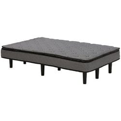 ポケットコイルマットレスベッド 幅120×奥行195×高さ46cm KMB-3108SD-GY