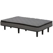 KMB-3108SD-GY [ポケットコイルマットレスベッド 幅120×奥行195×高さ46cm]
