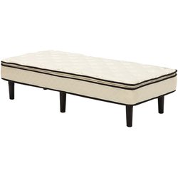 ポケットコイルマットレスベッド 幅80×奥行180×高さ46cm KMB-3108SSS-WH
