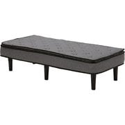 KMB-3108SSS-GY [ポケットコイルマットレスベッド 幅80×奥行180×高さ46cm]