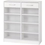 ブックラック 幅90×奥行30×高さ100cm RCC-1708WH