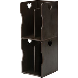 ブックスタンド 2個組 幅24.5×奥行25.5×高さ35cm（1台） MM-6805DBR-S2