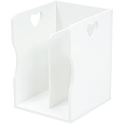 ブックスタンド 2個組 幅24.5×奥行25.5×高さ35cm（1台） MM-6805WH-S2
