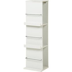 ブックスタンド 幅29.5×奥行25×高さ108cm RBS-1027WH