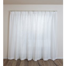 防炎加工 ミラーレースカーテン 無地調柄 幅100cm×丈228cm ホワイト 2枚組 日本製 22117