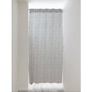 ぱたぱたアコーディオンカーテン アラベスク柄 幅100cm×丈250cm グレージュ 日本製 34079