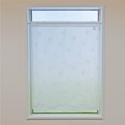 26041 [小窓パイルレースカーテン リーフ柄 幅70cm×丈120cm ホワイト 日本製]