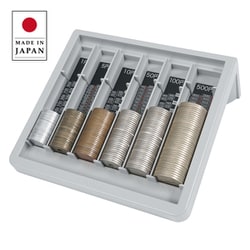 コインカウンター グレー 目盛り付き 日本製 CX-004-D