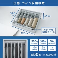 コインカウンター電子式美品グレー全部付属品有り動作確認済み ダイト コインカウンター CoCo CC-310 1個 - アスクル