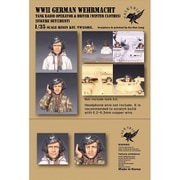 VW35005 1/35 WWII ドイツ国防軍戦車兵バストセット IV号戦車無線手/操縦手 冬季装備 バスト2体入 [組立式プラスチックモデル]