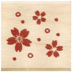 年賀 ワンポイントスタンプ 桜 11024-067