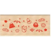 年賀 ニューイヤースタンプ 松竹梅と招き猫 11287-012
