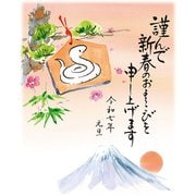 2025年 お年玉付き年賀はがき 富士山 3枚入 NO.2 FU02