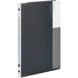 ルーズリーフ バインダー B5 クリーントーン 26穴 ブラック スリムタイプ F019-05