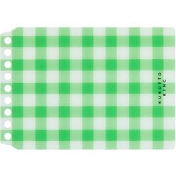 くるっとリング ミニサイズ バインダー 表紙 チェック柄 緑 1枚 カスタマイズ FMR9PB-03