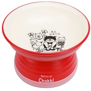わんわん チョイあげの食器 Chokki 猫用 祝レッド