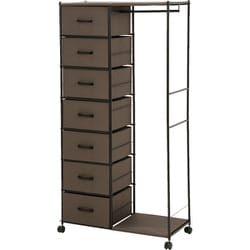 ハンガーラック 幅80×奥行35.5×高さ155cm KHR-3158BR