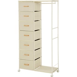 ハンガーラック 幅80×奥行35.5×高さ155cm KHR-3158WH