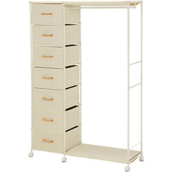 ハンガーラック 幅105×奥行35.5×高さ155cm KHR-3159WH