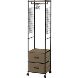 ハンガーラック 幅41.5×奥行40×高さ155cm KHR-3186BR