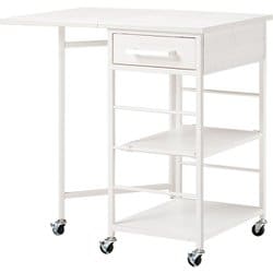 バタフライワゴン 幅37/70×奥行45（取っ手含む47.5）×高さ70cm LW-4529WH