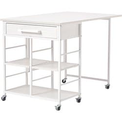 バタフライワゴン 幅60×奥行42/100（取っ手含む44.5/102.5）×高さ70cm LW-4531WH