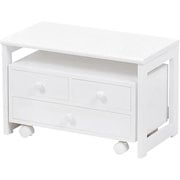 パソコンデスク テーブル大:幅55×奥行30×高さ35cm テーブル小:幅49×奥行27×高さ26cm MT-6070WH