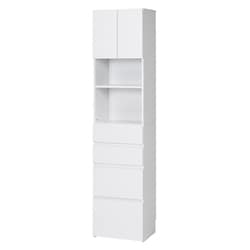 ハイタイプすき間収納 幅41×奥行31×高さ180.5cm RCC-1625WS