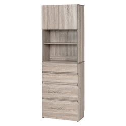 ハイタイプすき間収納 幅59×奥行31×高さ180.5cm RCC-1626GY