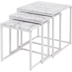 ネストテーブル 大：幅45×奥行45×高さ47cm/中：幅40×奥行40×高さ43cm/小：幅35×奥行35×高さ39cm LST-4667MWH