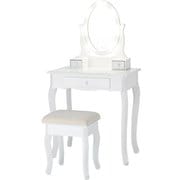 ドレッサー ドレッサー:幅70×奥行42×高さ130cm/スツール:幅37×奥行28×高さ45cm MD-6727WH