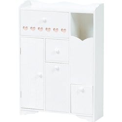 トイレラック 幅45×奥行14×高さ63cm MTR-6510WH