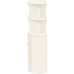 トイレラック 幅16×奥行16×高さ80cm MTR-4009WH