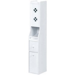 トイレラック 幅15.5×奥行19×高さ93cm MTR-7006WH