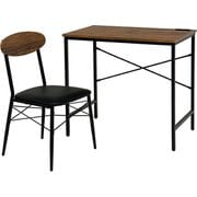 LDC-4698BR [デスクチェアセット デスク：幅80×奥行50×高さ72cm/チェア：幅45×奥行50×高さ76×座面高42cm]