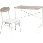LDC-4698WH [デスクチェアセット デスク：幅80×奥行50×高さ72cm/チェア：幅45×奥行50×高さ76×座面高42cm]