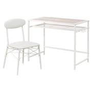 LDC-4658WH [デスクチェアセット デスク：幅90×奥行50×高さ72cm/チェア：幅46×奥行46×高さ76.5×座面高42cm]