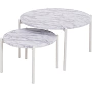 テーブル 大:幅64×奥行64×高さ34cm/小:幅44×奥行44×高さ27cm LT-4666MWH