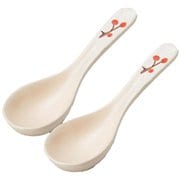 萬古焼 小レンゲ 16cm 2個セット 花だより 18424（2）