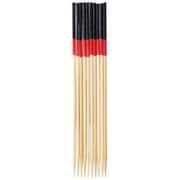 19010 [竹製品 飾り串 ピック 9cm 10本組 推し色PICS 2色かんじょう串/天然竹/日本製/赤 黒]