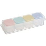 CCBC4C [作り置き小分け容器セット（角小4個入） 100ml ケース付]