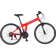 マウンテンバイク 26×2.25インチ 21段変速 AL-MTB2621Fsus レッド