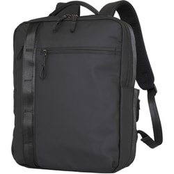 ビジネスリュック 15.6インチPC対応 B4書類サイズ 撥水加工 ブラック ELA-3236