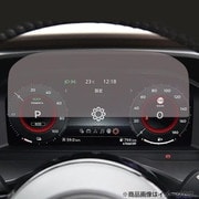 タッチスクリーン・タッチペン対応 強化ガラスと同等の高硬度9H クリア光沢フィルム 日産 エクストレイル T33 液晶メーター 12.3インチ用 f9h-lscn13-mc005662