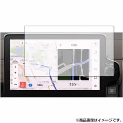 タッチスクリーン・タッチペン対応 強化ガラスと同等の高硬度9H クリア光沢フィルム トヨタ 新型 シエンタ ナビ フィルム 10.5インチ用 f9h-lscn10-mc004522