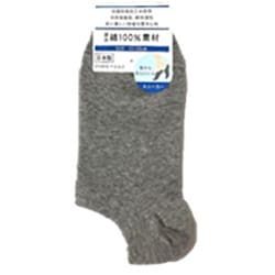 FM020T050Z23 [スニーカーソックス 無地 スニーカーイン丈 グレー 23～25cm]
