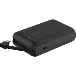 BoostCharge 20W ケーブル内蔵 モバイルバッテリー10000mAh ブラック BPB021FQBK