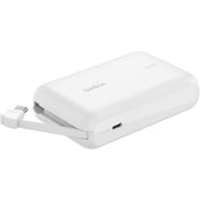 BoostCharge 20W ケーブル内蔵 モバイルバッテリー10000mAh ホワイト BPB021FQWH