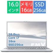 ノートパソコン/FMV AHシリーズ/16.0型 WUXGA/Core i7 1255U/メモリ 16GB/SSD 256GB/スーパーマルチドライブ/Windows11 Home/Office Home and Business 2024/ファインシルバー FMVA50J3S